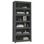 Estantería madera maciza de pino gris 80x35x183 cm de vidaXL, Librerías y estanterías - Ref: Foro24-821696, Precio: 230,00 €,...