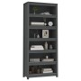 Regal aus massivem Kiefernholz in Grau, 80 x 35 x 183 cm von vidaXL, Bücherregale und Regale - Ref: Foro24-821696, Preis: 233...