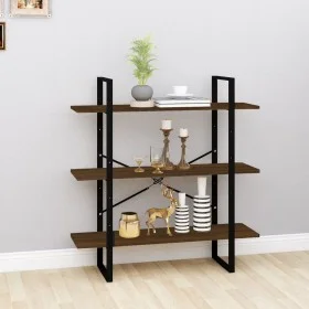 Regal aus geräuchertem Eichensperrholz, 100 x 30 x 105 cm von vidaXL, Bücherregale und Regale - Ref: Foro24-821323, Preis: 42...