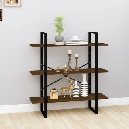 Regal aus geräuchertem Eichensperrholz, 100 x 30 x 105 cm von vidaXL, Bücherregale und Regale - Ref: Foro24-821323, Preis: 42...