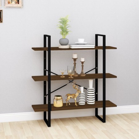 Regal aus geräuchertem Eichensperrholz, 100 x 30 x 105 cm von vidaXL, Bücherregale und Regale - Ref: Foro24-821323, Preis: 42...
