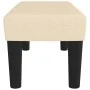 Banco de tela color crema 70x30x30 cm de vidaXL, Bancos - Ref: Foro24-346621, Precio: 45,69 €, Descuento: %