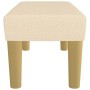 Banco de tela color crema 70x30x30 cm de vidaXL, Bancos - Ref: Foro24-346629, Precio: 37,99 €, Descuento: %