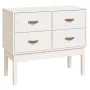 Solid white pine wood console table 90x40x78 cm by vidaXL, Sideboards - Ref: Foro24-821740, Price: 105,73 €, Discount: %