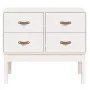 Solid white pine wood console table 90x40x78 cm by vidaXL, Sideboards - Ref: Foro24-821740, Price: 105,73 €, Discount: %