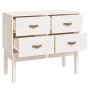 Konsolentisch aus massivem weißem Kiefernholz, 90 x 40 x 78 cm von vidaXL, Sideboards - Ref: Foro24-821740, Preis: 106,73 €, ...