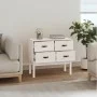 Solid white pine wood console table 90x40x78 cm by vidaXL, Sideboards - Ref: Foro24-821740, Price: 105,73 €, Discount: %