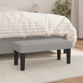 Banco de tela gris claro 70x30x30 cm de vidaXL, Bancos - Ref: Foro24-346616, Precio: 34,85 €, Descuento: %