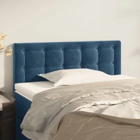 Blaues Samtkopfteil 100x5x78/88 cm von vidaXL, Kopf- und Fußteile - Ref: Foro24-346454, Preis: 42,20 €, Rabatt: %