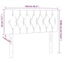 Kopfteil aus dunkelgrauem Stoff, 100 x 7 x 78/88 cm von vidaXL, Kopf- und Fußteile - Ref: Foro24-346327, Preis: 39,53 €, Raba...