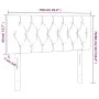 Kopfteil aus dunkelgrauem Stoff, 100 x 7 x 78/88 cm von vidaXL, Kopf- und Fußteile - Ref: Foro24-346327, Preis: 38,99 €, Raba...