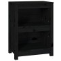 Estantería madera maciza de pino negra 50x35x68 cm de vidaXL, Librerías y estanterías - Ref: Foro24-821703, Precio: 69,49 €, ...