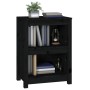 Estantería madera maciza de pino negra 50x35x68 cm de vidaXL, Librerías y estanterías - Ref: Foro24-821703, Precio: 69,49 €, ...