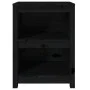 Estantería madera maciza de pino negra 50x35x68 cm de vidaXL, Librerías y estanterías - Ref: Foro24-821703, Precio: 68,59 €, ...