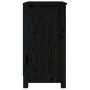 Estantería madera maciza de pino negra 50x35x68 cm de vidaXL, Librerías y estanterías - Ref: Foro24-821703, Precio: 68,59 €, ...