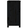 Estantería madera maciza de pino negra 50x35x68 cm de vidaXL, Librerías y estanterías - Ref: Foro24-821703, Precio: 69,49 €, ...