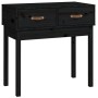 Solid black pine wood console table 76.5x40x75 cm by vidaXL, Side tables - Ref: Foro24-821753, Price: 76,90 €, Discount: %
