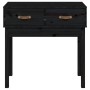 Solid black pine wood console table 76.5x40x75 cm by vidaXL, Side tables - Ref: Foro24-821753, Price: 76,90 €, Discount: %