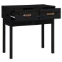 Solid black pine wood console table 76.5x40x75 cm by vidaXL, Side tables - Ref: Foro24-821753, Price: 76,90 €, Discount: %