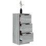 Aparadores 2 uds madera contrachapada gris Sonoma 30x30x70 cm de vidaXL, Aparadores - Ref: Foro24-817015, Precio: 87,70 €, De...