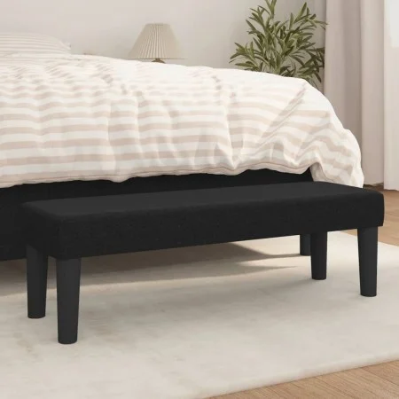 Black fabric bench 100x30x30 cm by vidaXL, Banks - Ref: Foro24-346646, Price: 53,07 €, Discount: %
