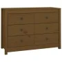 Beistellschrank aus massivem Kiefernholz, honigbraun, 100 x 40 x 72 cm von vidaXL, Sideboards - Ref: Foro24-821767, Preis: 17...