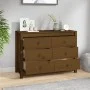 Beistellschrank aus massivem Kiefernholz, honigbraun, 100 x 40 x 72 cm von vidaXL, Sideboards - Ref: Foro24-821767, Preis: 17...