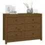 Beistellschrank aus massivem Kiefernholz, honigbraun, 100 x 40 x 72 cm von vidaXL, Sideboards - Ref: Foro24-821767, Preis: 17...