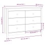 Beistellschrank aus massivem Kiefernholz, honigbraun, 100 x 40 x 72 cm von vidaXL, Sideboards - Ref: Foro24-821767, Preis: 17...