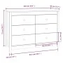 Beistellschrank aus massivem Kiefernholz, honigbraun, 100 x 40 x 72 cm von vidaXL, Sideboards - Ref: Foro24-821767, Preis: 17...