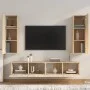 TV-Möbelset 4-teilig Sonoma-Eichensperrholz von vidaXL, TV-Möbel - Ref: Foro24-3114200, Preis: 154,31 €, Rabatt: %