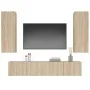 TV-Möbelset 4-teilig Sonoma-Eichensperrholz von vidaXL, TV-Möbel - Ref: Foro24-3114200, Preis: 154,31 €, Rabatt: %