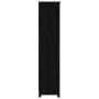 Estantería madera maciza de pino negra 80x35x154 cm de vidaXL, Librerías y estanterías - Ref: Foro24-821693, Precio: 148,23 €