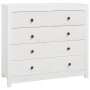 Armario auxiliar madera maciza de pino blanco 100x40x90 cm de vidaXL, Aparadores - Ref: Foro24-821770, Precio: 231,90 €, Desc...