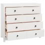 Beistellschrank aus massivem weißem Kiefernholz, 100 x 40 x 90 cm von vidaXL, Sideboards - Ref: Foro24-821770, Preis: 232,21 ...