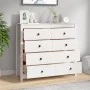 Beistellschrank aus massivem weißem Kiefernholz, 100 x 40 x 90 cm von vidaXL, Sideboards - Ref: Foro24-821770, Preis: 228,40 ...