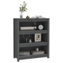 Regal aus massivem grauem Kiefernholz, 80 x 35 x 97 cm von vidaXL, Bücherregale und Regale - Ref: Foro24-821681, Preis: 113,4...