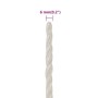Weißes Polypropylen-Arbeitsseil 6 mm 500 m von vidaXL, Seile und Metallschnüre - Ref: Foro24-153044, Preis: 56,66 €, Rabatt: %