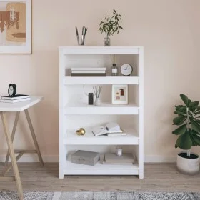 Regal aus massivem weißem Kiefernholz, 80 x 35 x 126 cm von vidaXL, Bücherregale und Regale - Ref: Foro24-821685, Preis: 139,...