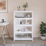 Regal aus massivem weißem Kiefernholz, 80 x 35 x 126 cm von vidaXL, Bücherregale und Regale - Ref: Foro24-821685, Preis: 140,...