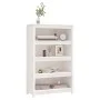 Estantería madera maciza de pino blanca 80x35x126 cm de vidaXL, Librerías y estanterías - Ref: Foro24-821685, Precio: 139,13 ...