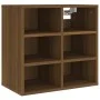 Eichenbrauner Schuhschrank 52,5x30x50 cm von vidaXL, Schließfächer und Lagerschränke - Ref: Foro24-820512, Preis: 47,36 €, Ra...
