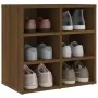 Oak brown shoe rack furniture 52.5x30x50 cm by vidaXL, Lockers and storage cabinets - Ref: Foro24-820512, Price: 47,36 €, Dis...