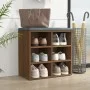 Oak brown shoe rack furniture 52.5x30x50 cm by vidaXL, Lockers and storage cabinets - Ref: Foro24-820512, Price: 47,36 €, Dis...