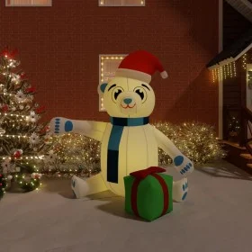 Osito de peluche inflable de Navidad LED 240 cm de vidaXL, Luces de Navidad - Ref: Foro24-345289, Precio: 62,01 €, Descuento: %