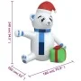LED Christmas inflatable teddy bear 240 cm by vidaXL, Christmas lights - Ref: Foro24-345289, Price: 62,02 €, Discount: %