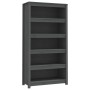 Regal aus massivem grauem Kiefernholz, 80 x 35 x 154 cm von vidaXL, Bücherregale und Regale - Ref: Foro24-821691, Preis: 148,...
