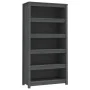 Solid gray pine wood shelf 80x35x154 cm by vidaXL, Bookcases and shelves - Ref: Foro24-821691, Price: 146,69 €, Discount: %