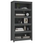 Regal aus massivem grauem Kiefernholz, 80 x 35 x 154 cm von vidaXL, Bücherregale und Regale - Ref: Foro24-821691, Preis: 148,...