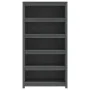 Solid gray pine wood shelf 80x35x154 cm by vidaXL, Bookcases and shelves - Ref: Foro24-821691, Price: 146,69 €, Discount: %
